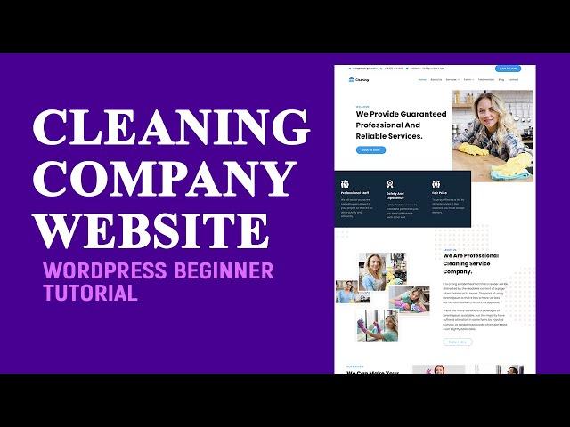 How to create a cleaning company website with booking software