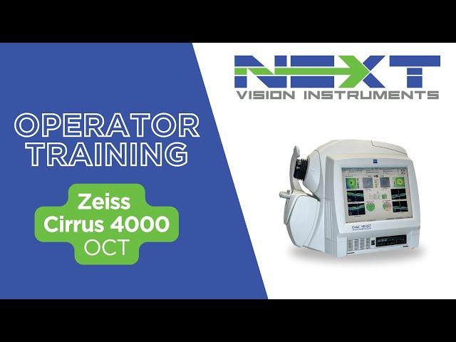 Zeiss Cirrus 4000 OCT Operator Training