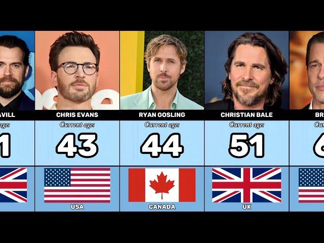 Age of Famous Hollywood Actors in 2025 | TOP 100 | Youngest to Oldest