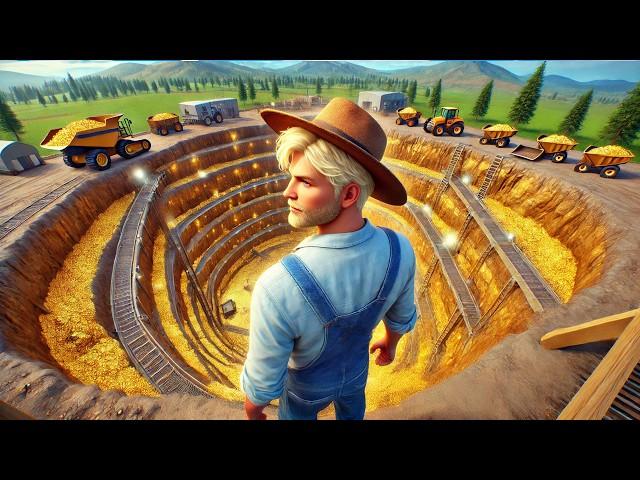 From 0$ in a GIANT PIT to MEGA GOLD FARM!