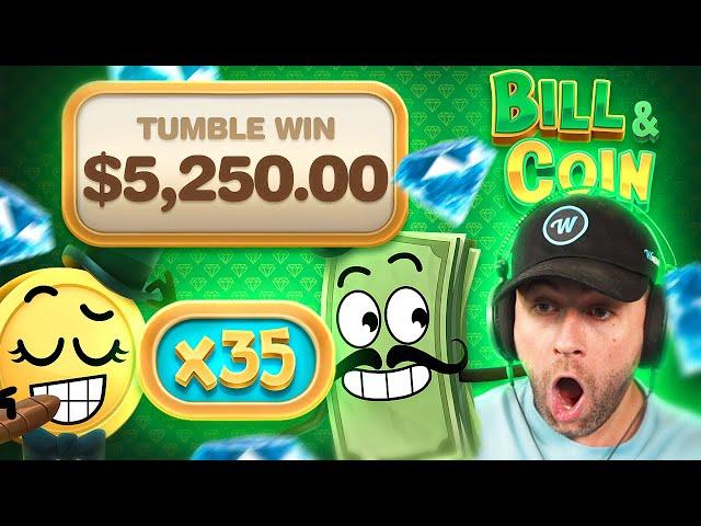 CRAZY TUMBLE WINS pay MASSIVE on EVERY SPIN on the *NEW* BILL & COIN!! (Bonus Buys)