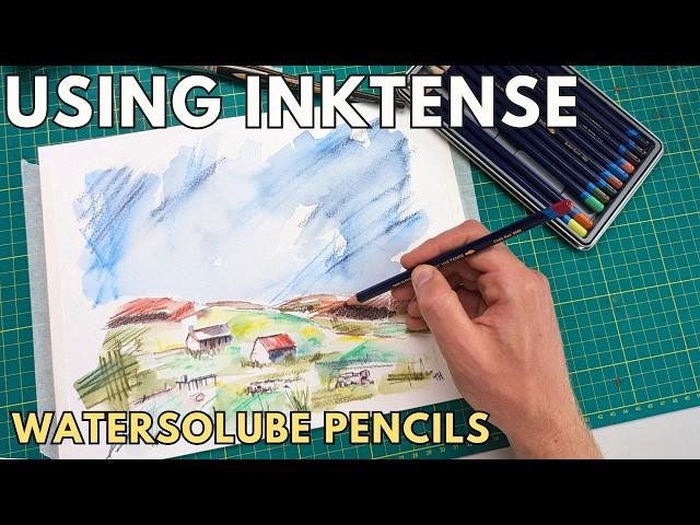 Using Inktense Watercolor Pencils - A Simple Tutorial