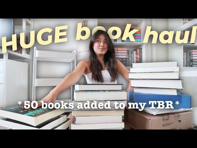 HUGE BOOK HAUL & fill up my TBR CART with me! | 50 books 