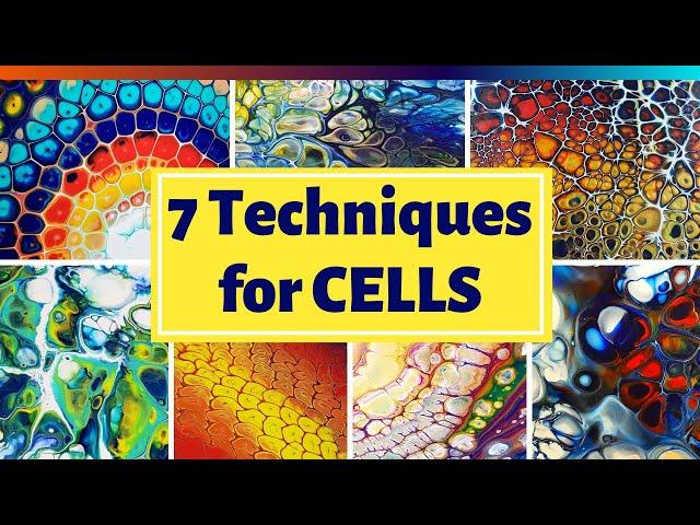 TOP 7 Gorgeous CELLS Techniques - Techniques for AWESOME CellsAbstract Art Inspiration -Art Therapy