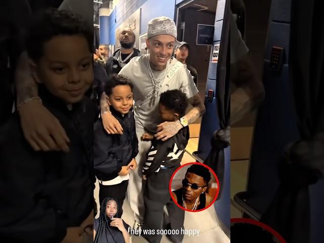 Wizkid’s son, Zion, meets Central Cee backstage after his show in London #shorts #wizkid #centralcee