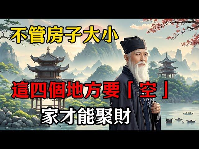 福人居福宅！不管房子大小，這4個地方要「空」，家才能聚財。#修行思維 #修行 #福報 #禪 #道德經 #覺醒 #開悟 #禅修