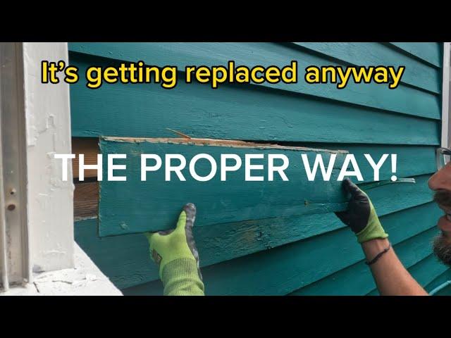 DIY-REPLACE DAMAGED WOOD SIDING! 100 YEARS OLD!!!