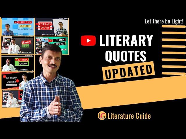 Literary Quotes | Literary Quotations in English Literature- Literature Guide