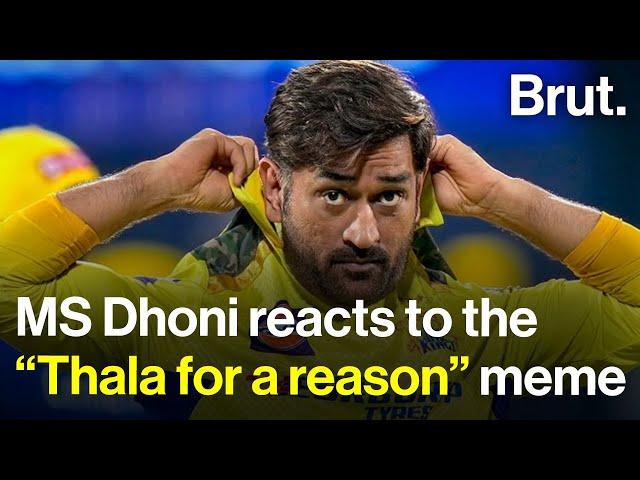 MS Dhoni reacts to the “Thala for a reason” meme