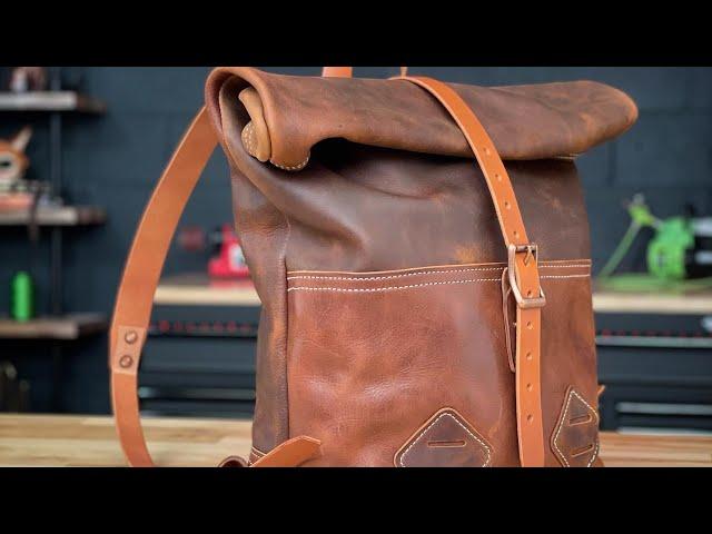 How to Make a Roll-Top Backpack with Claridge Leather