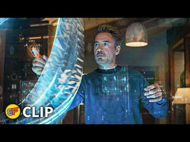 Tony Stark Figures Out Time Travel Scene | Avengers Endgame (2019) IMAX Movie Clip HD 4K