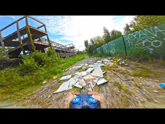 Uncut FPV Freestyle in the Abandoned Train Station