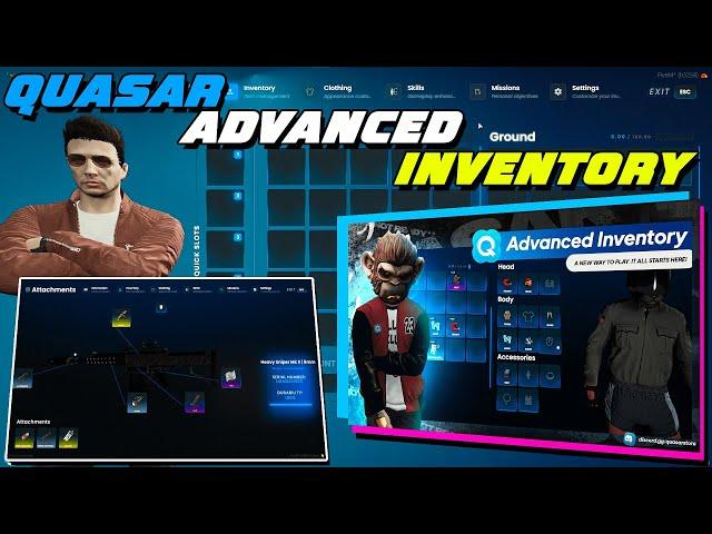 Quasar Advanced Inventory Script | Installation and Walkthrough | QBCore/ESX | FiveM Tutorial #109