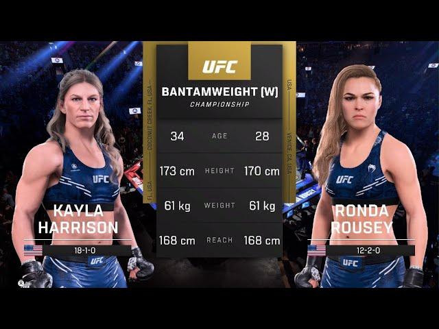 UFC 5 AI vs AI: Kayla Harrison vs Ronda Rousey - Ultimate Showdown