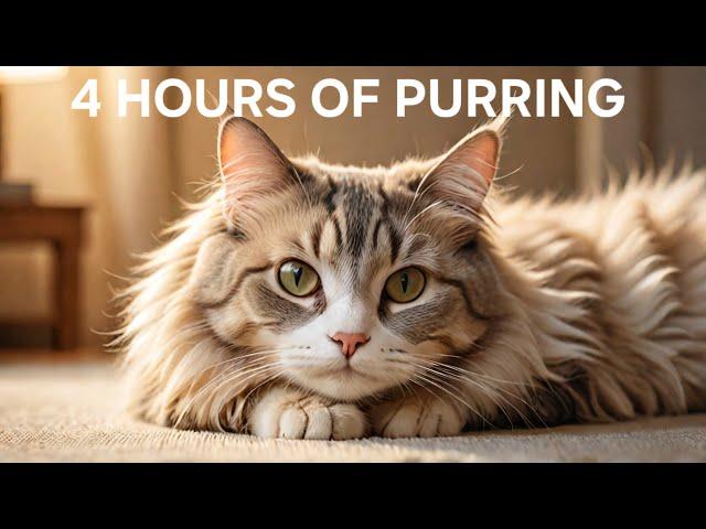 4 HOURS, Ultimate Cat Purring ASMR for Sleep & Relaxation 