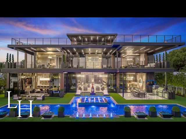 Touring a $48,000,000 Modern Florida Mansion With Superyacht Dock