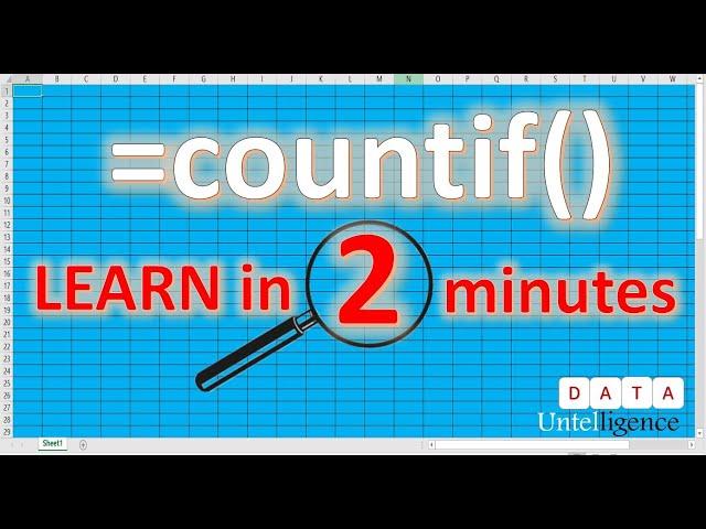 Countif formula in Excel - Countifs formula in excel - 2 minute Excel Formula