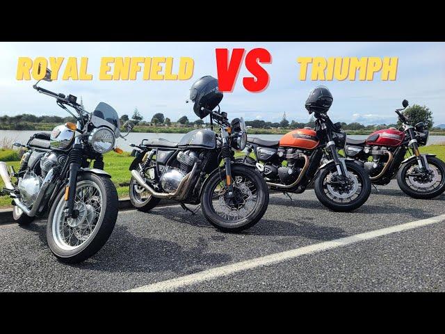 ROYAL ENFIELD VS TRIUMPH GROUP RIDE | Can The Enfields Keep Up?