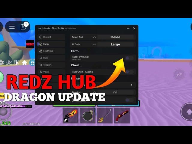 REDZ HUB DRAGON Script Blox Fruit [New Update]