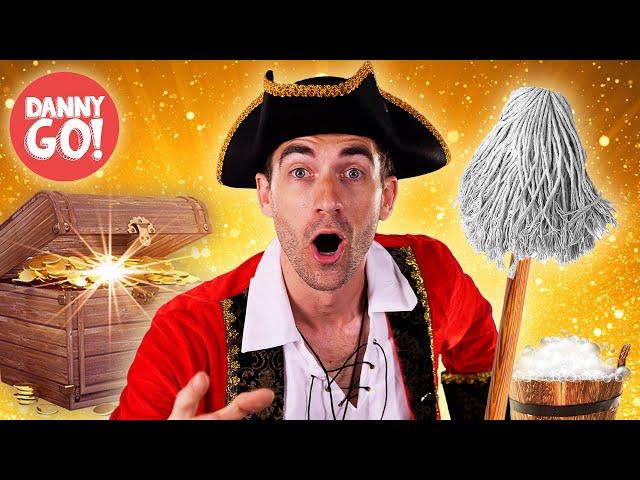 Swab the Deck! 🫧‍️ | Pirate Clean Up Song | Danny Go! Songs for Kids