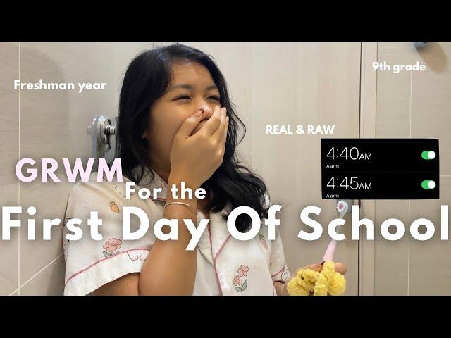 FIRST DAY OF SCHOOL GRWM + MORNING ROUTINE   ( real & raw  )