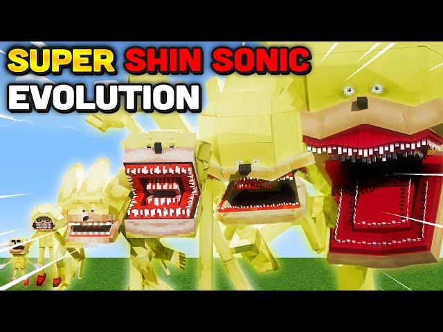 Minecraft But I Evolve SUPER Shin Sonic FINAL FORM