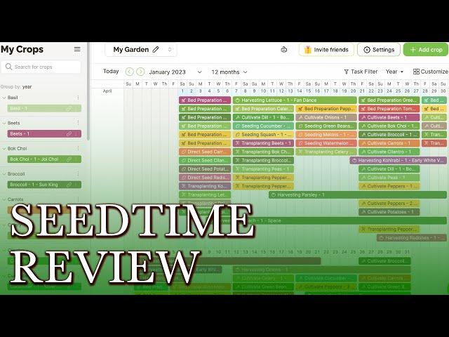 Seedtime Garden Planning App Review - Easy to Use and Free