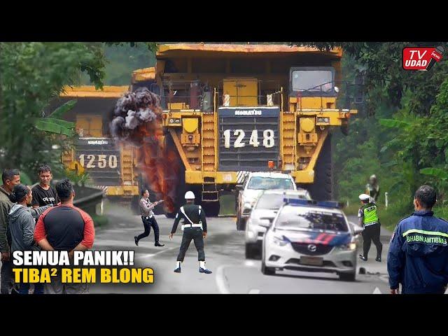 IMPOSSIBLE!! This giant truck can pass through Sitinjau Lauik, causing traffic jams...