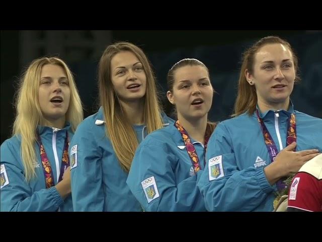 Anthem of Ukraine (2015 European Games, women's team sabre)