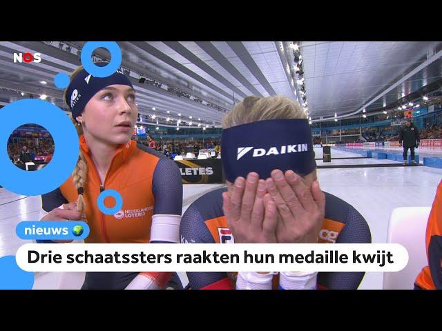 Tranen van vreugde en van verdriet tijdens WK schaatsen