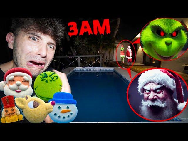 DO NOT USE ALL CHRISTMAS BATH BOMBS BEFORE CHRISTMAS AT 3AM! (SANTA, GRINCH, RUDOLPH, FROSTY)