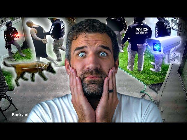 Police Arrest Gang Member in my Backyard | Caught on Camera