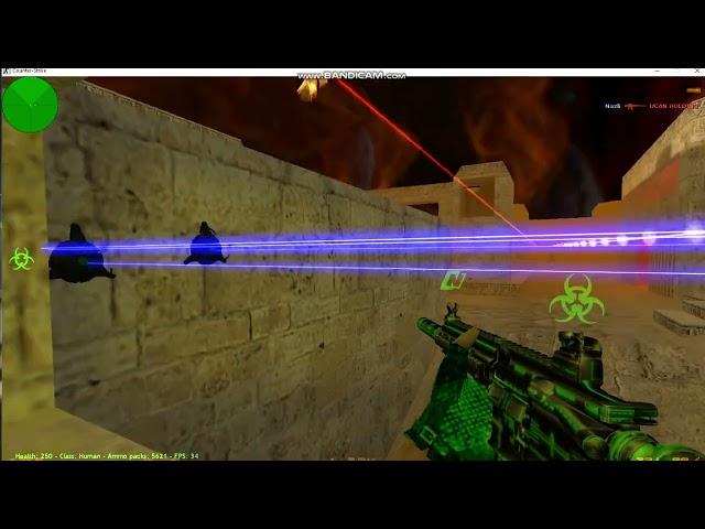 CS 1.6 & Zombie Plague with - nuke m4a1 blinds gun