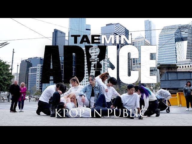 [KPOP IN PUBLIC - ONE TAKE] Taemin (태민) ‘ADVICE’ Dance Cover + CHALLENGE | Melbourne, Australia