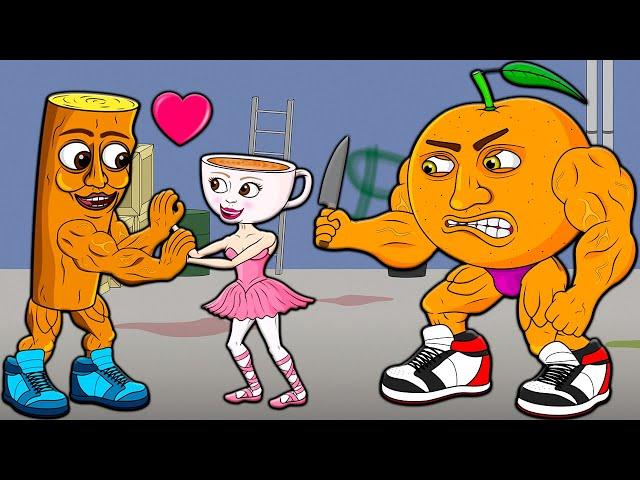 BALLERINA CAPPUCHINA FALL IN LOVE IN TUNG TUNG TUNG SAHUR! ITALIAN BRAINROT Cartoon Animation