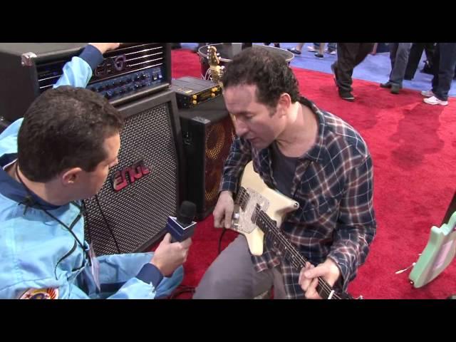 Blues Saraceno demos the new Music Man Albert Lee