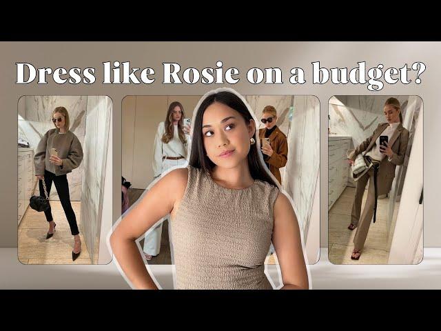 Rosie Huntington-Whiteley Inspired Fall Capsule Wardrobe Under $2000