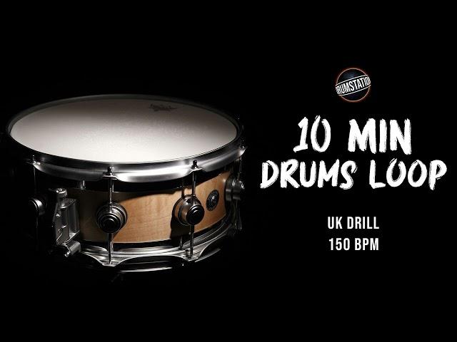 FREE DRUMS LOOP - Hip Hop / UK Drill - 150 BPM 