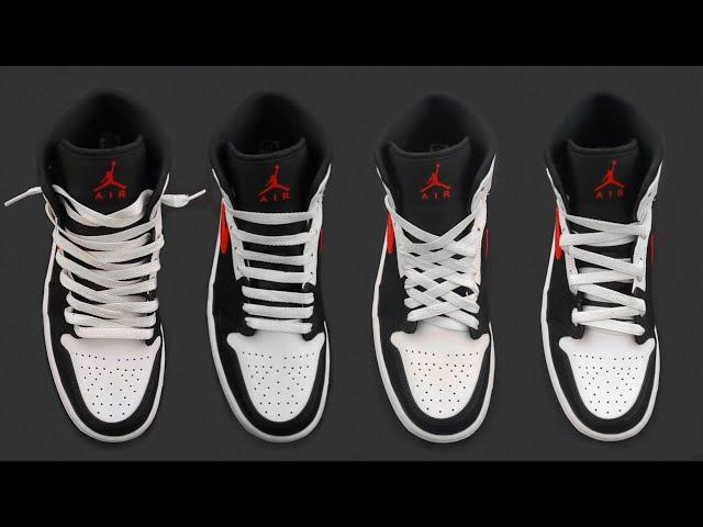 5 NEW Ways How To Lace Nike Air Jordan 1 MID | Nike Air Jordan 1 MID Lacing