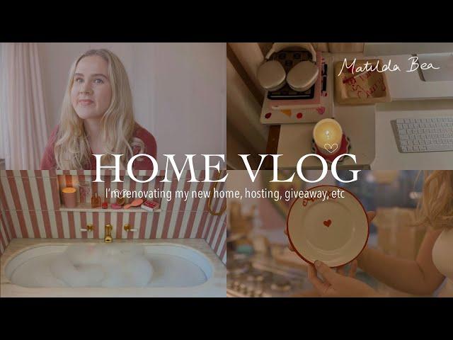 Home Vlog  New House Tour, Hosting, Beauty Giveaway & more | Matilda Bea