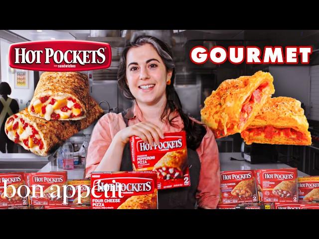 Pastry Chef Attempts to Make Gourmet Hot Pockets | Gourmet Makes | Bon Appétit