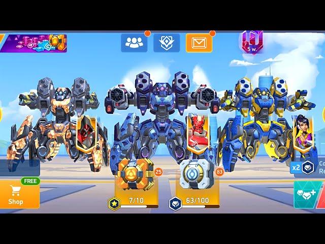 Scorpius with EM Rifle 16, Minigun 16, Graviton Beam 16 - Mech Arena