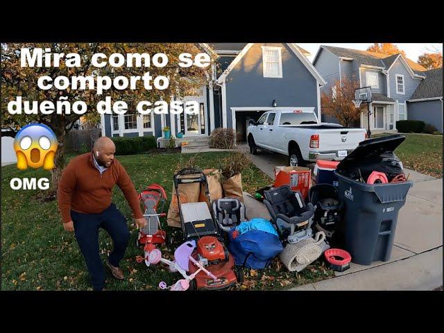  Dueño de CASA a si se COMPORTO  / LO QUE TIRAN EN USA LOS MILLONARIOS / VENTA DE GARAGE EN USA