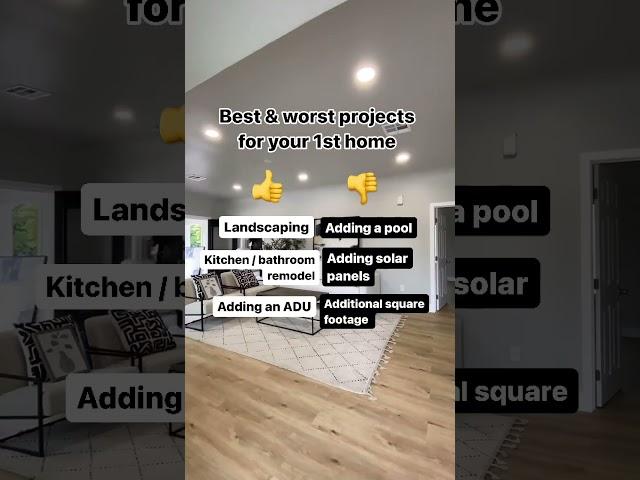 Best & worst projects for 1st home