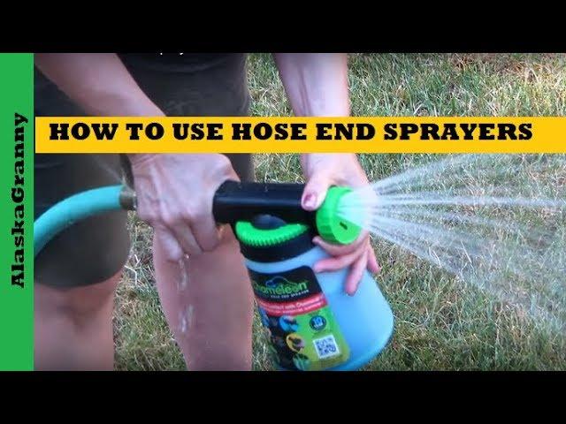 How To Use Hose End Sprayers