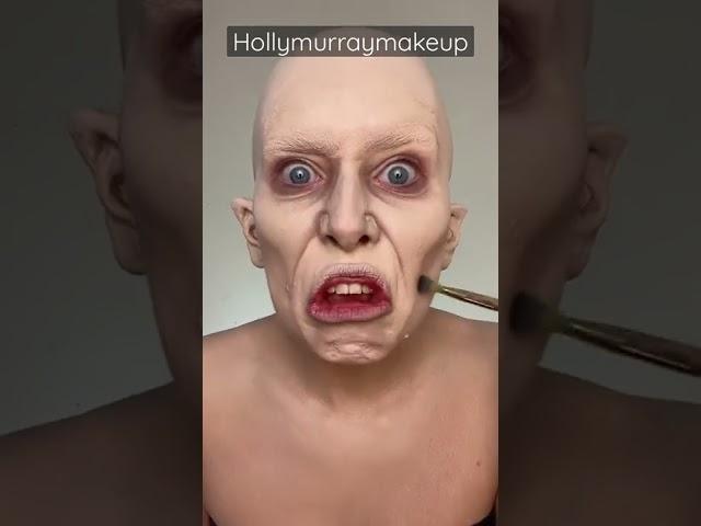 Gollum makeup transformation sfx #shorts hollymurraymakeup