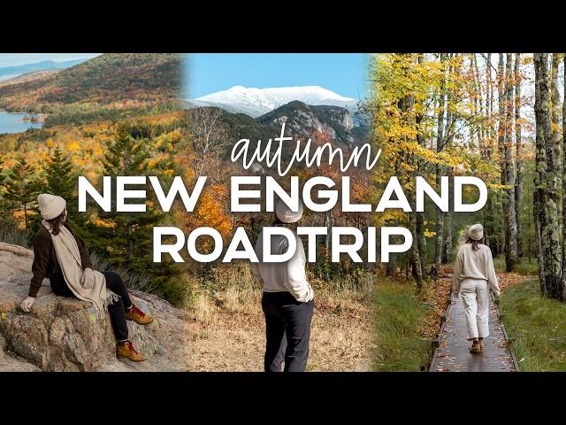 EPIC NEW ENGLAND AUTUMN ROAD TRIP  | One Week Exploring Acadia, White Mountains, Portland & More!