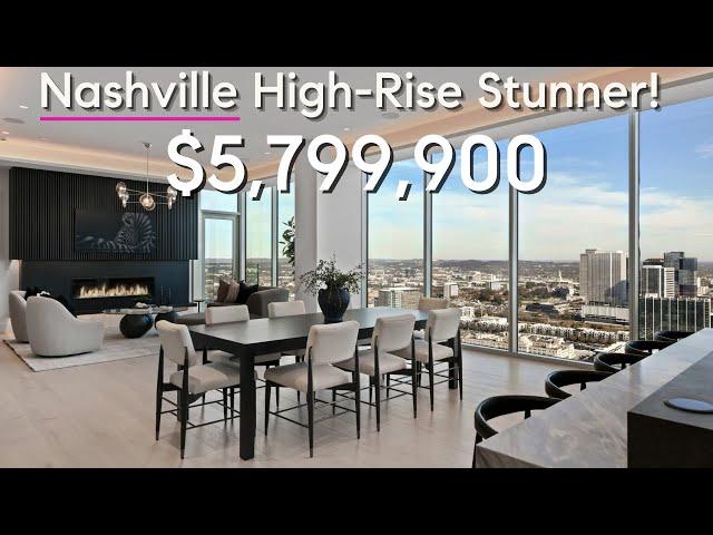 Tour this Jaw-Dropping $5.8M Luxury Penthouse in Downtown Nashville