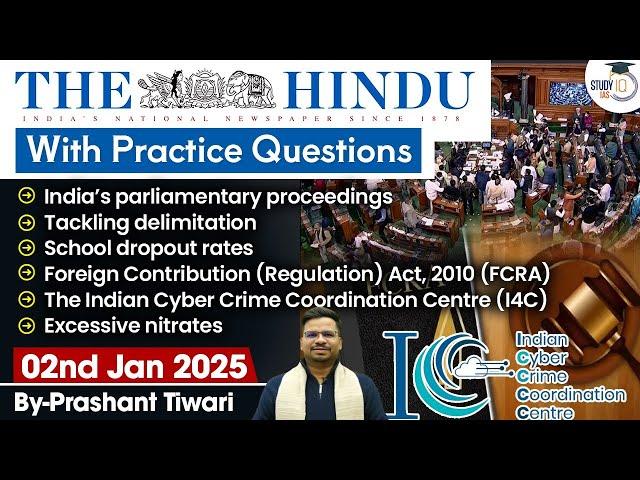 The Hindu Analysis | 2nd January 2025 | The Hindu NewsPaper Today With Practice Questions