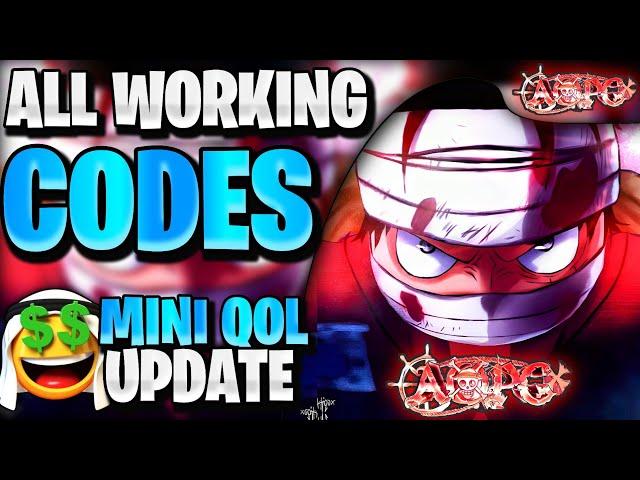 *NEW* ALL WORKING MINI QOL UPDATE CODES FOR AOPG | ROBLOX A ONE PIECE GAME CODES